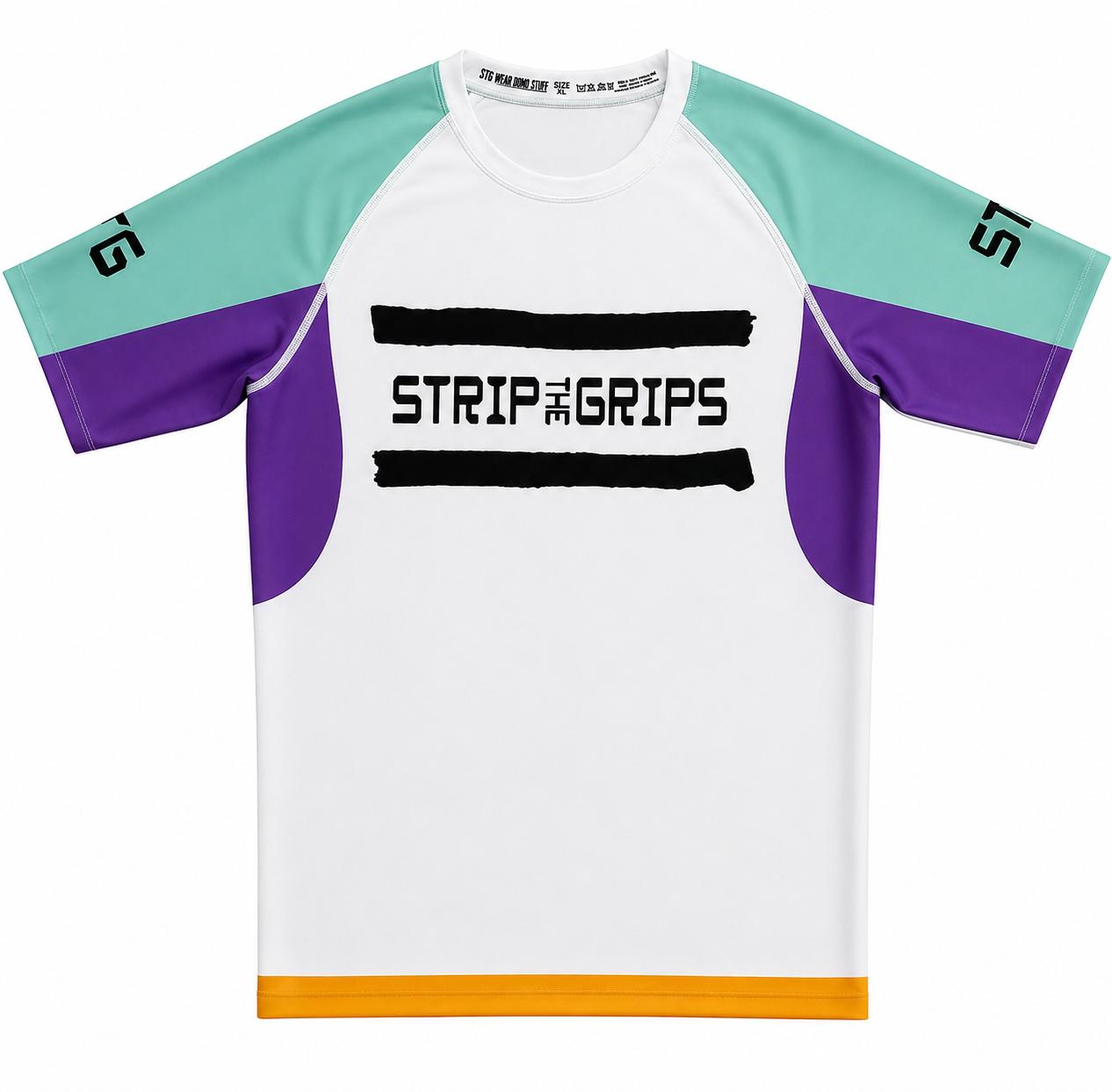 STG Rashguard - Patches, White