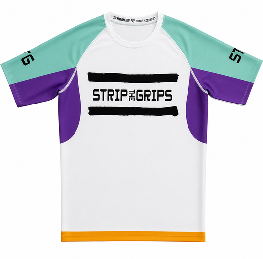STG Rashguard - Patches, White