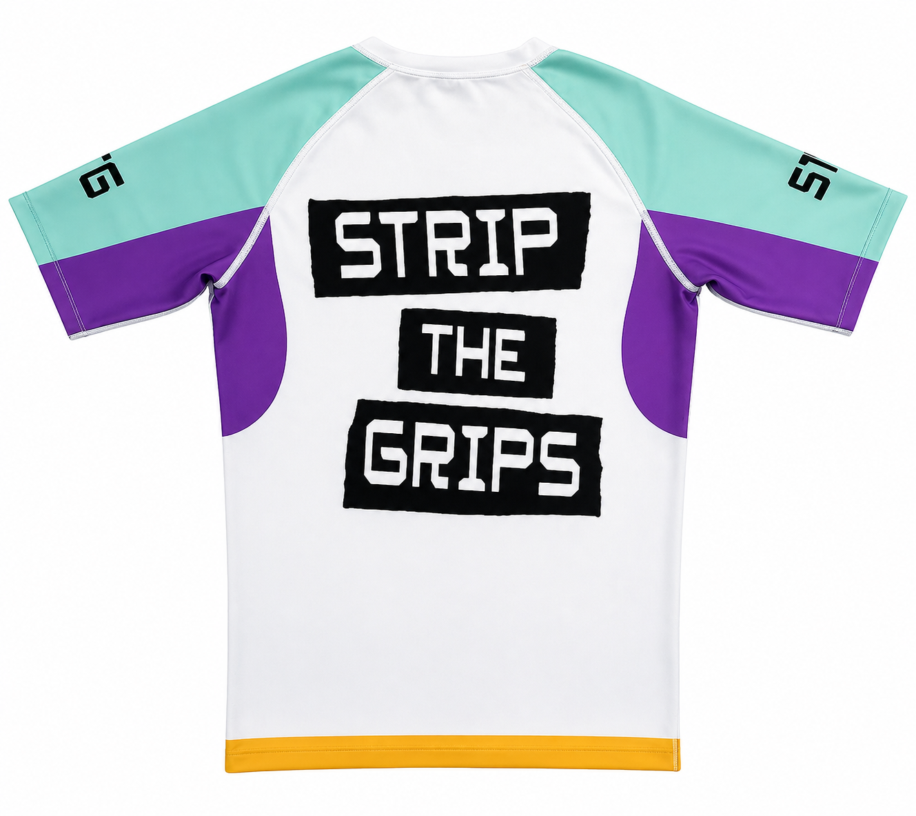 STG Rashguard - Patches, White